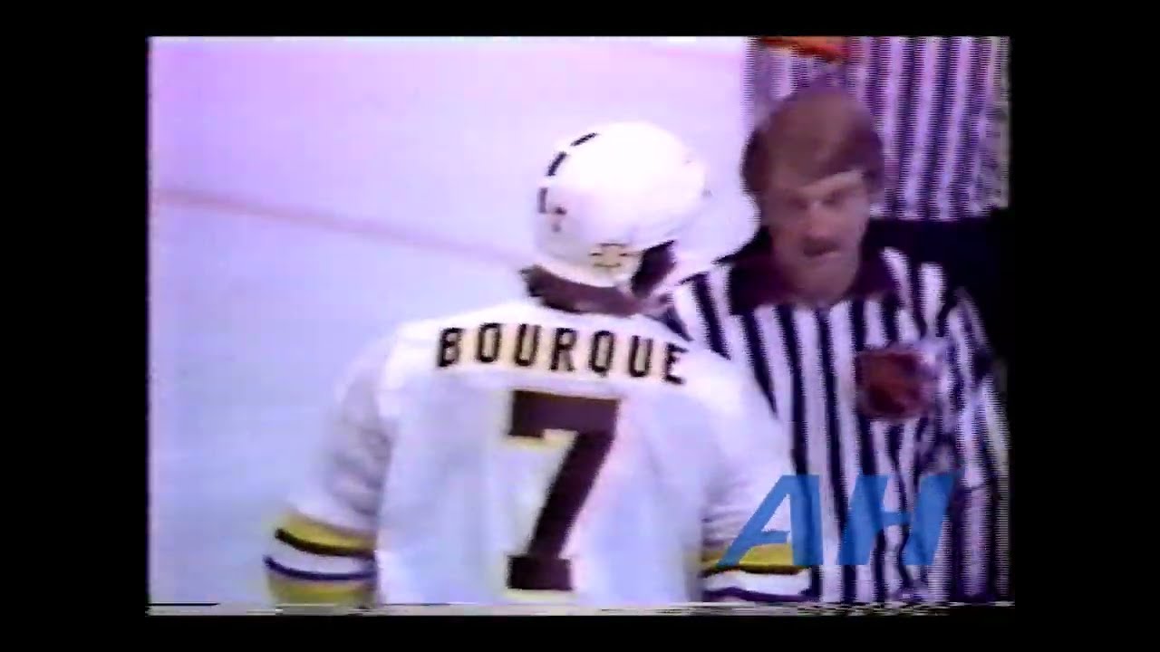 NHL Apr. 22, 1980 Raymond Bourque,BOS v Garry Howatt,NYI Boston Bruins New York Islanders
