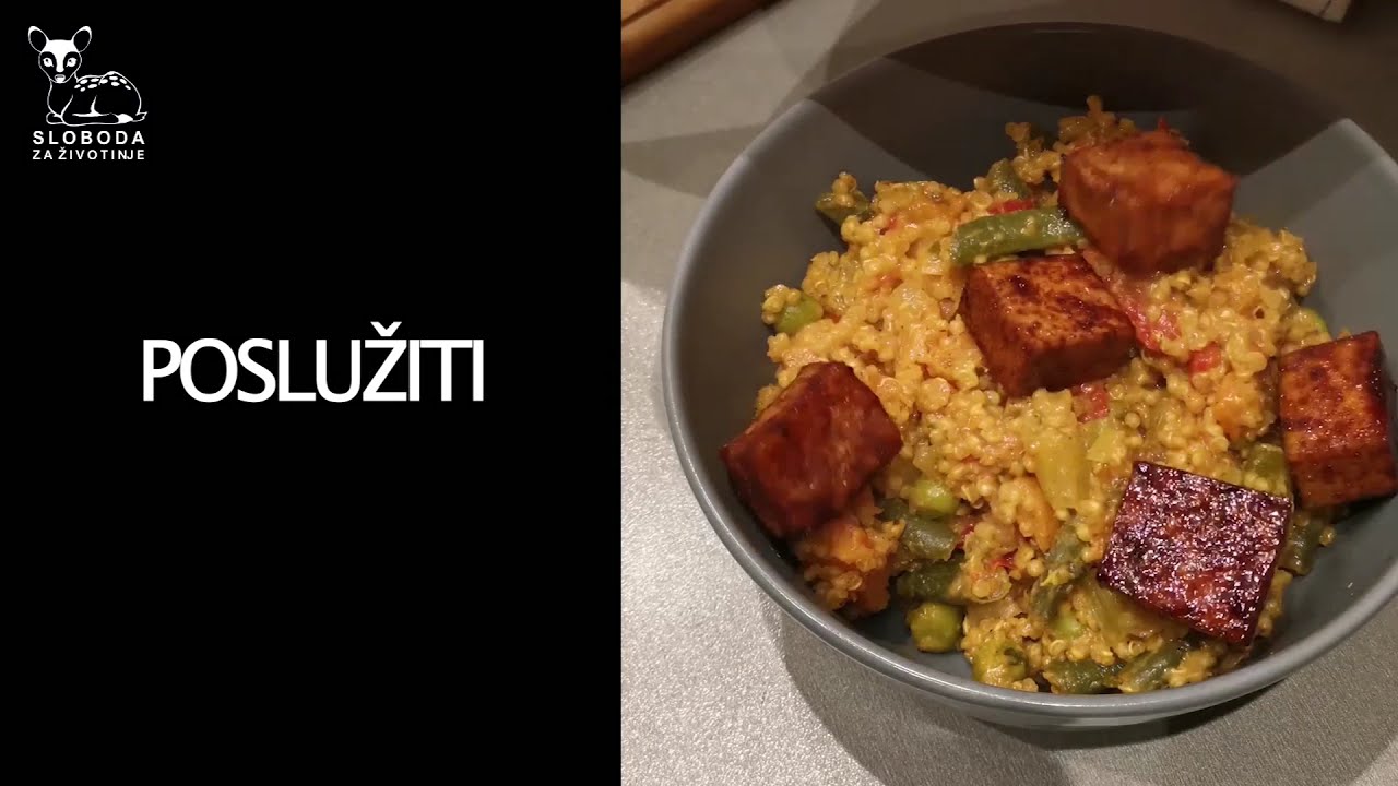 VEGANSKI RECEPTI | TAHINI KINOA SA TOFUOM