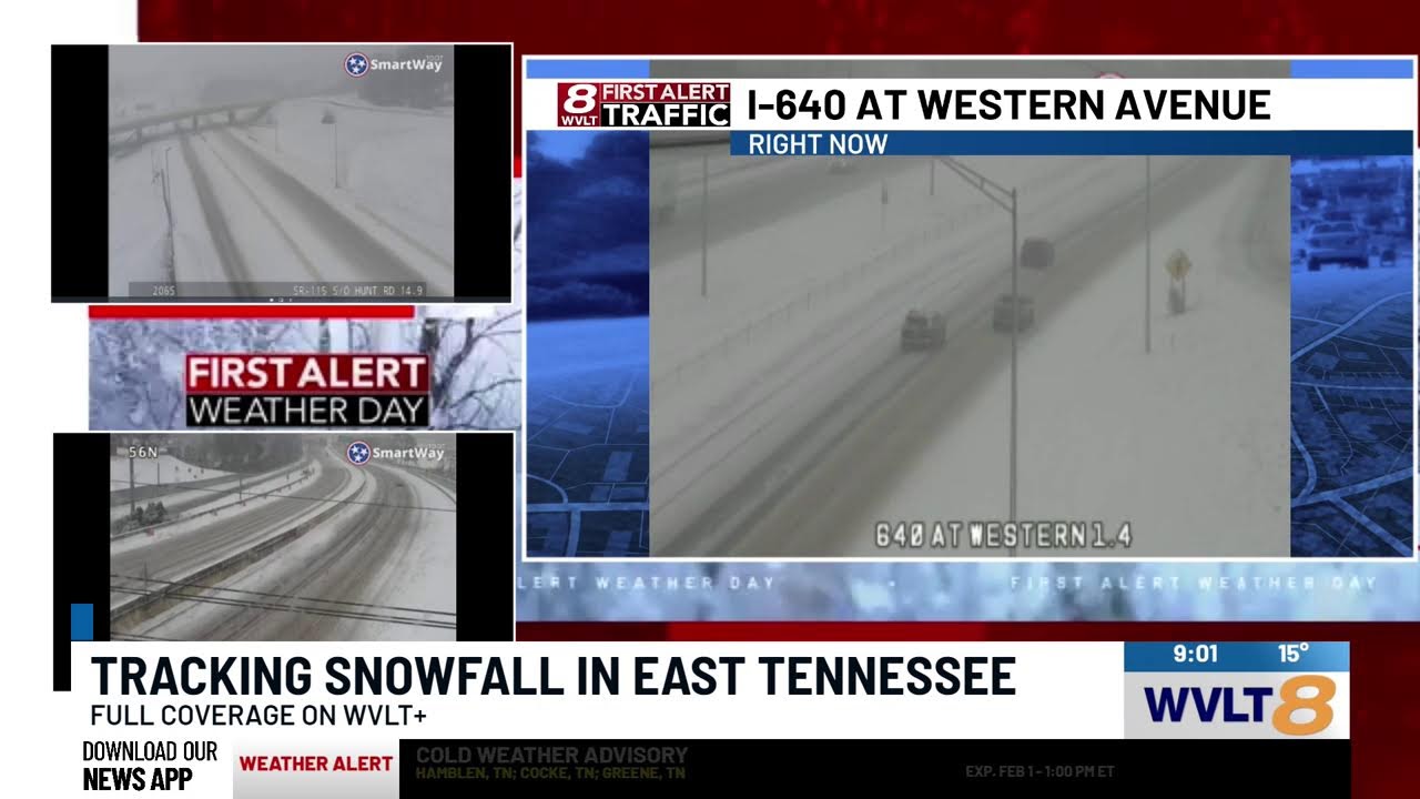 East Tennessee is waking up to a fluffy layer of snow on the ground