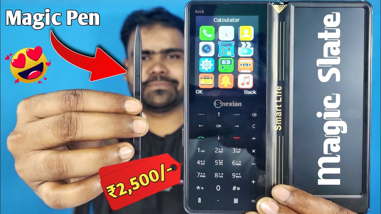 Fold Keypad Phone with Magic Slate & Pen😱 - Snexian Rock Fold