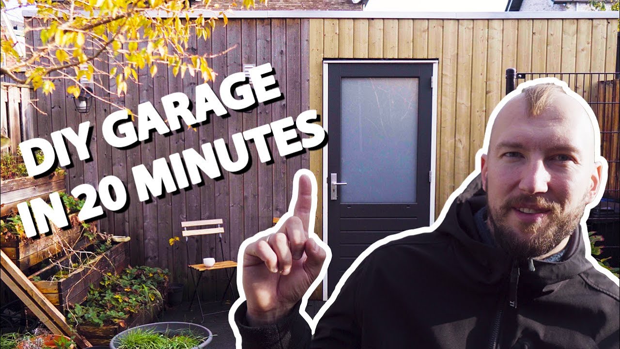 Building Garage for a Motorcycle | DIY | 50 hours in 20 minutes