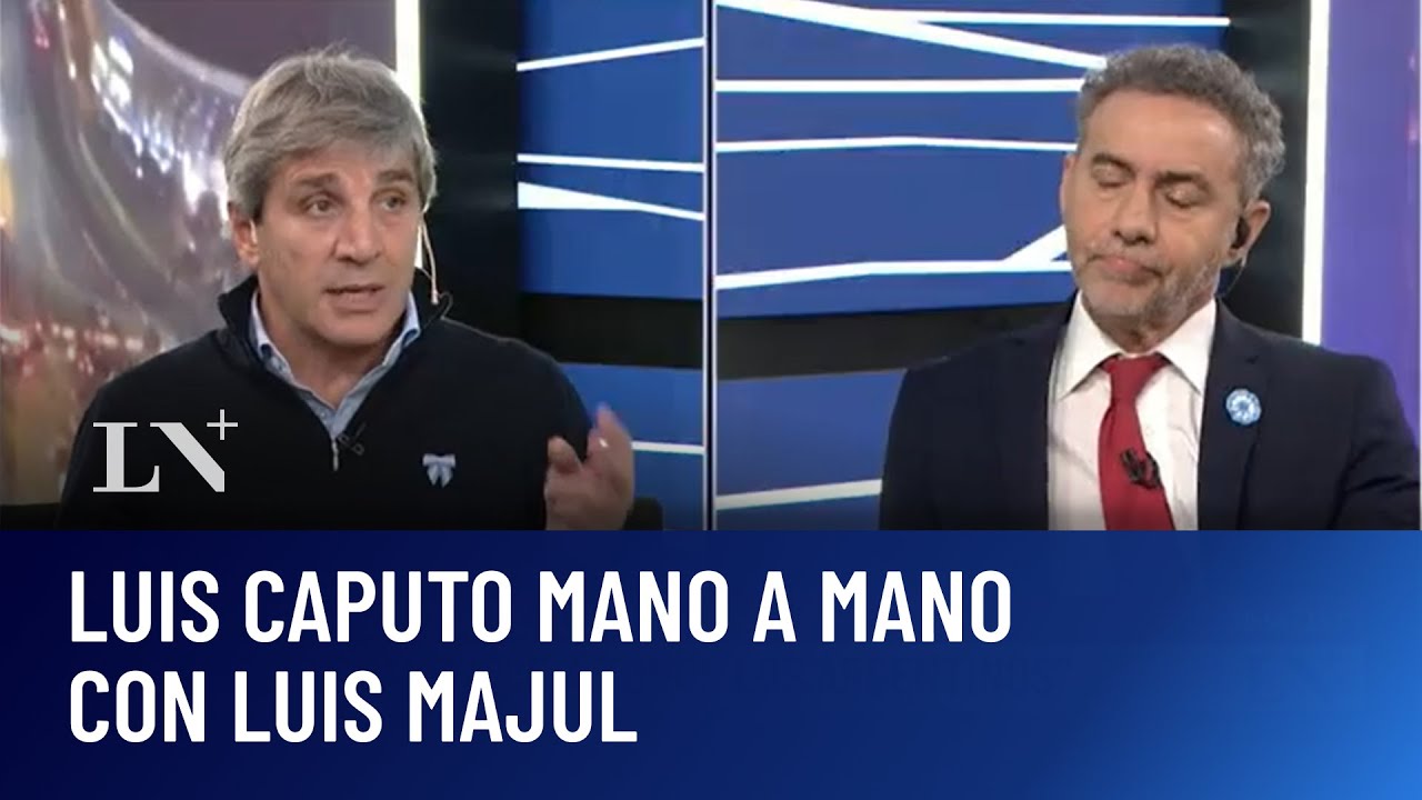Luis Caputo mano a mano con Luis Majul: 