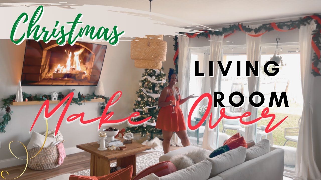 EXTREME CHRISTMAS LIVING ROOM MAKEOVER | DECORATE WITH ME | CLEAN WITH ME | CHRISTMAS DIY | VLOG-MAS