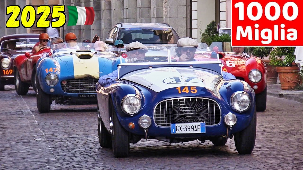 1000 Miglia 2025 - Day 5, Busseto (PR) - Ferrari 375 MM , Bugatti T 37, Jaguar Xk 120, Alfa Romeo 6C