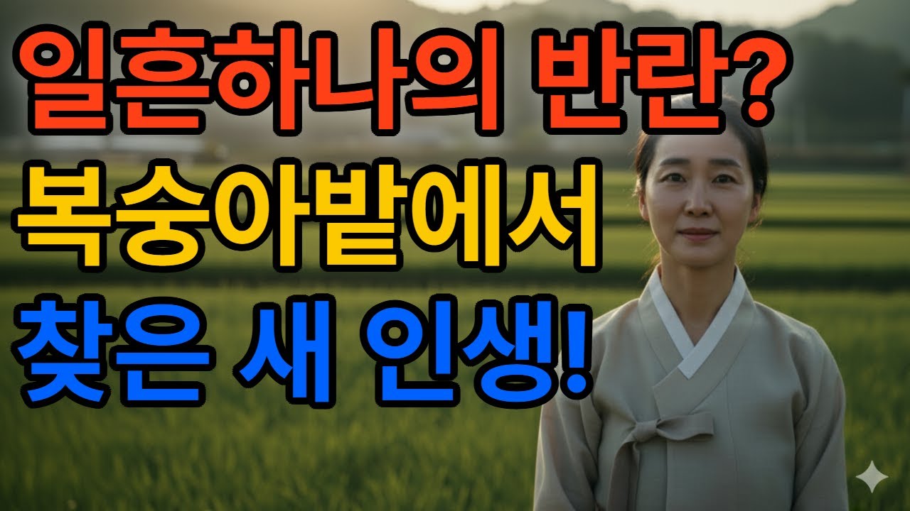 일흔하나의 반란?복숭아 밭에서 찾은 새 인생! #시니어이야기 #오디오북 #감동사연 #노후사연 #따듯한느낌