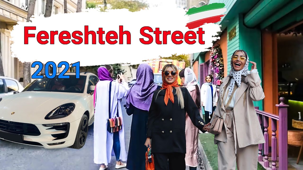 Tehran, Iran 2021 - Walking In Fereshteh Street | luxury neighborhood - Walking Tour / Iran