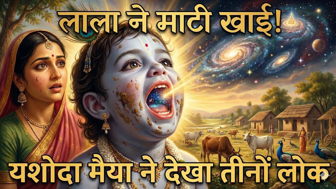 यशोदा मैया और बाल कृष्ण | माटी खाई लीला | ब्रज रज महिमा भजन