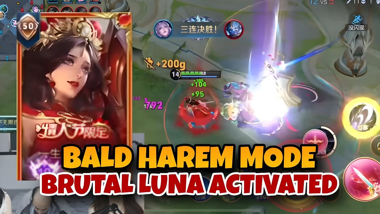 BALD YOUHEN WITH 2 GIRLS BESIDE HIM 😎 | BRUTAL LUNA ACTIVATED 💀 | HONOR OF KINGS