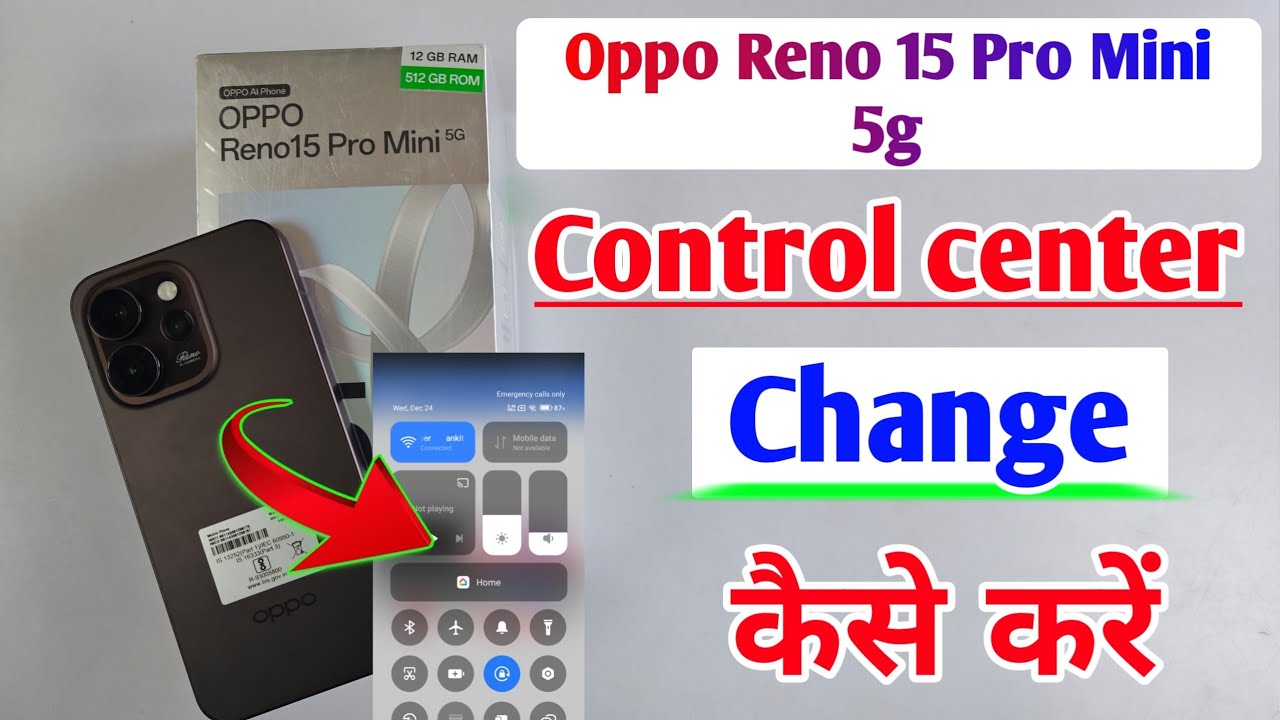 Oppo reno 15 pro mini 5g control center setting / Oppo reno 15 pro mini me control center change