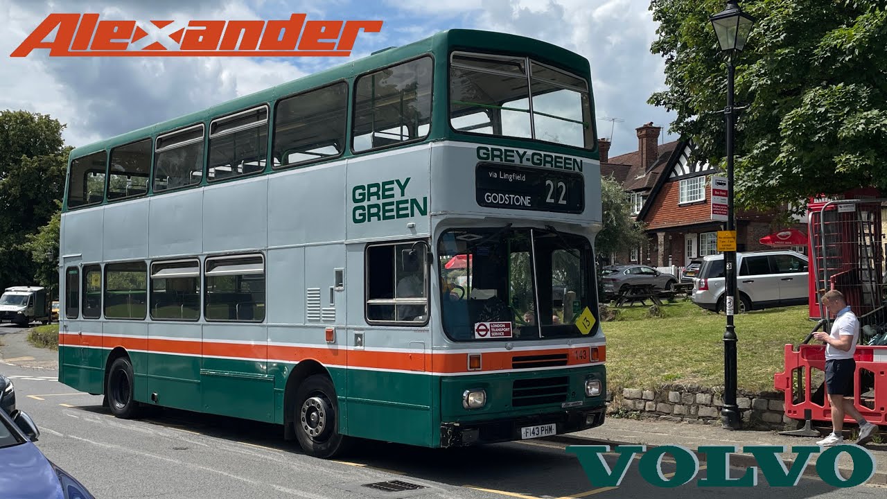 Mean-sounding Volvo B10M Citybus w/ gear hold action! | &euro;1 Ecomat, F143PHM 143