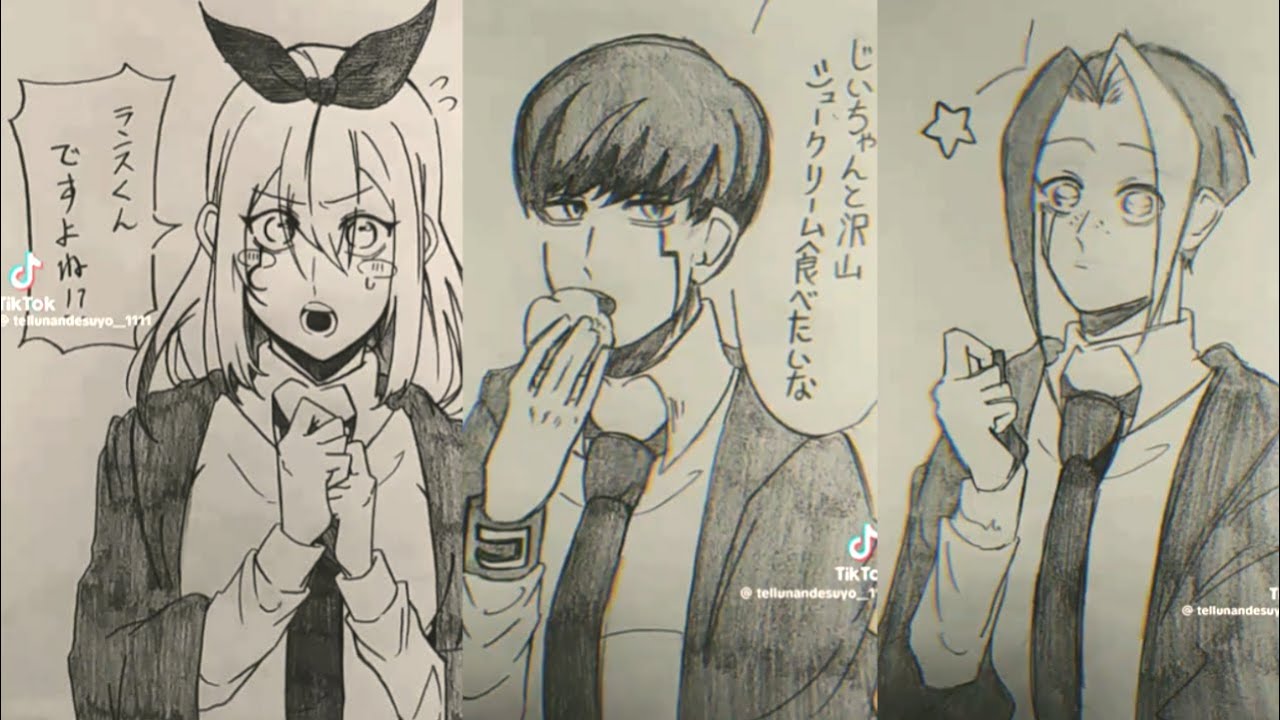 【マッシュル】手描きティックトック②