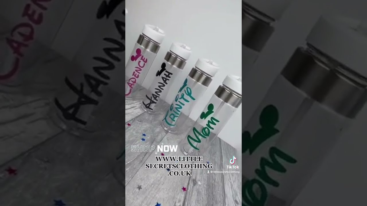 Personalised Disney Mickey Mouse Water Bottles | Summer Holiday Gift Ideas