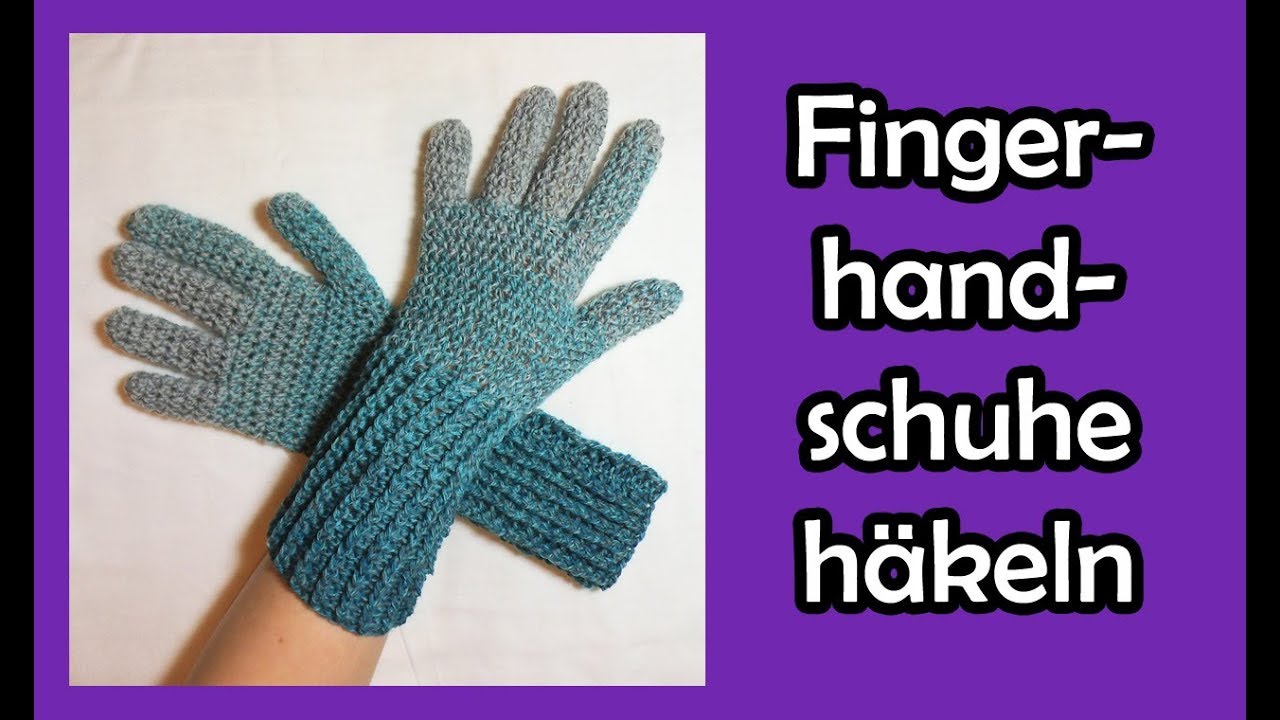 Fingerhandschuhe häkeln - Bobbel Handschuhe Häkelanleitung