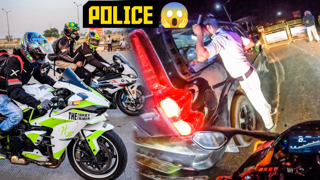 Apni Ninja H2 Aur Bmw S1000RR Ko Bihar Poilce Ne Rok Liya Raat Ko 😰 Aur Ye Kya Kardiya