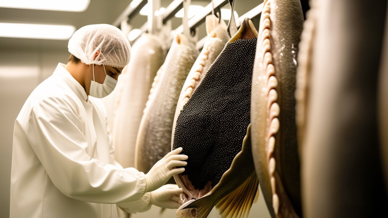 STURGEON Farming Technique | How China Profits from the Most Luxurious Fish | Caviar Industry