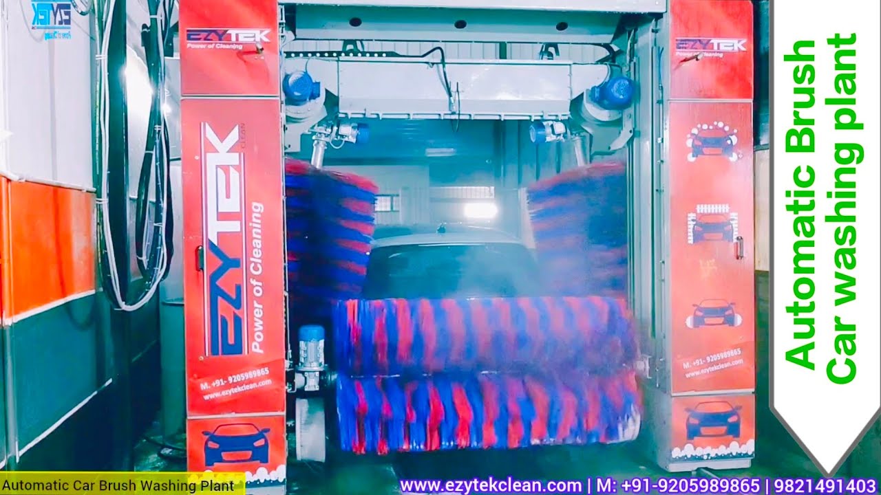 Automatic Brush Car washing plant | M : +91-9205989864  | www.ezytekclean.com | @EZYTEKCLEANPVTLTD