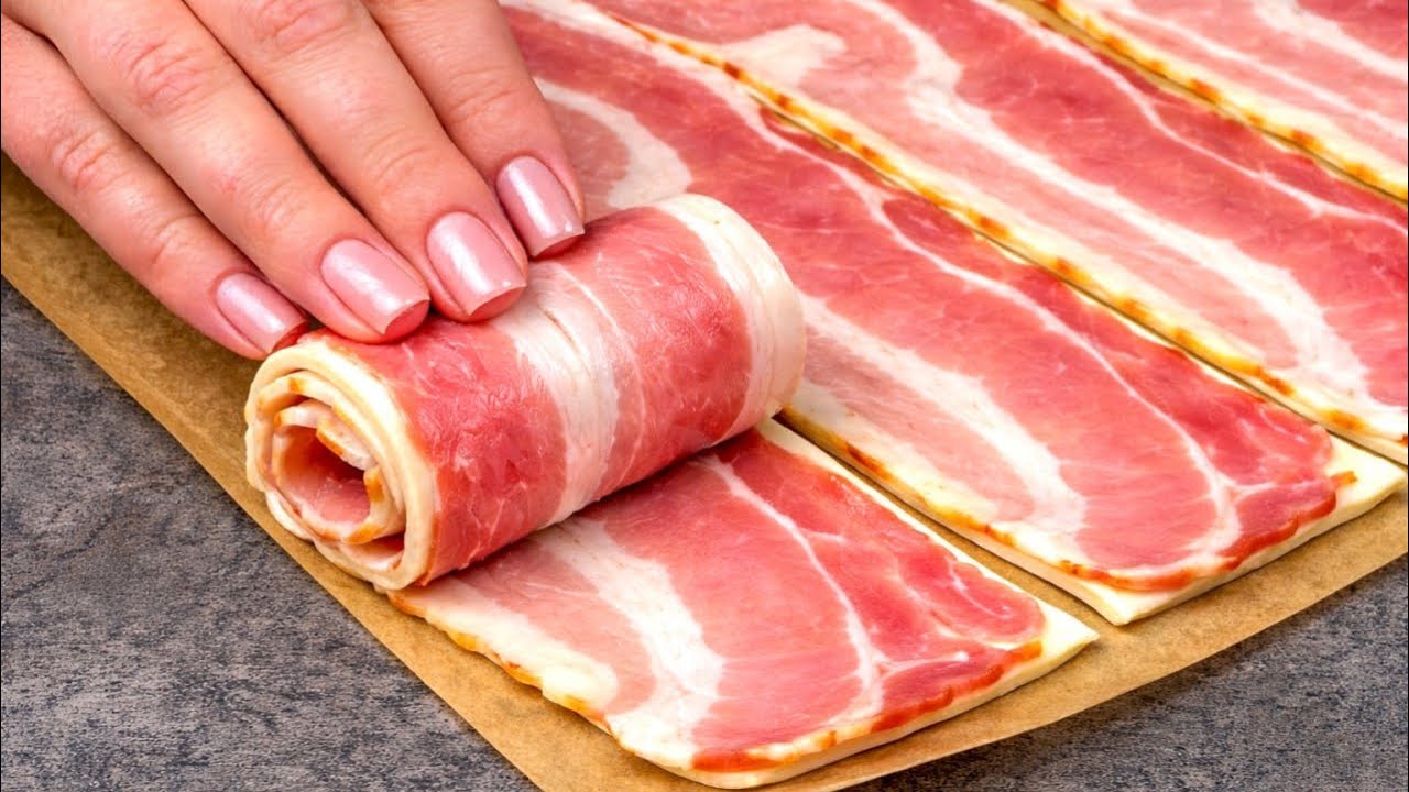 Sie haben Blätterteig und Bacon? Dieses Rezept ist in 10 Minuten zubereitet