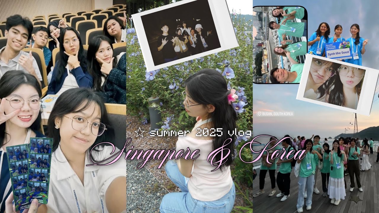 Summer 2025 in Singapore & Korea vlog ft APEC Youth STEM Conference, friends and exploring Busan
