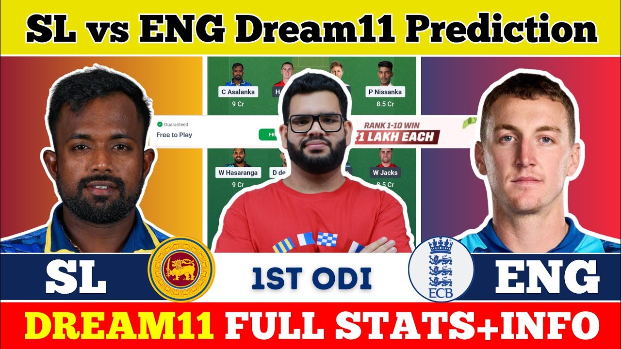 SL vs ENG Dream11 Prediction|SL vs ENG Dream11|SL vs ENG Dream11 Team|