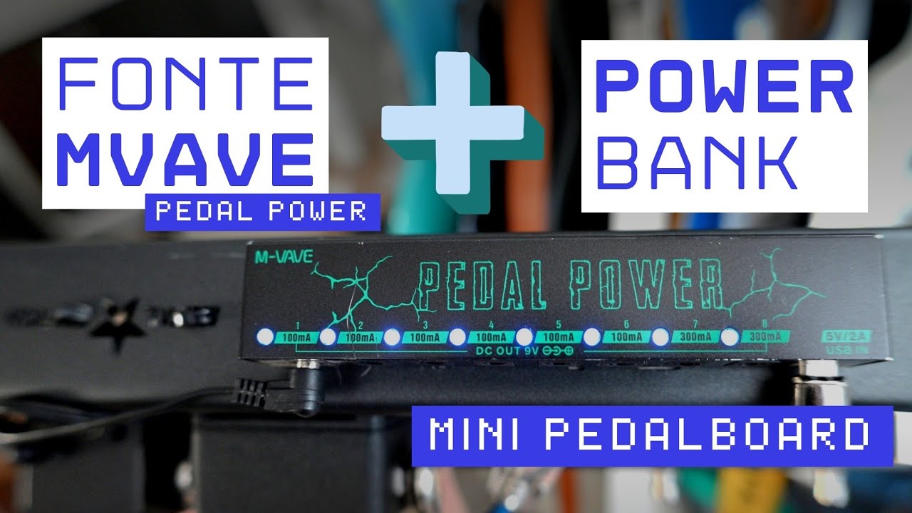 A fonte que eu uso no Mini Pedalboard | MVAVE Pedal Power