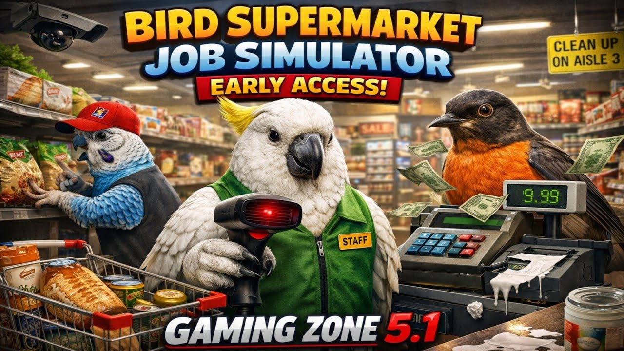 CRAZY BIRD SUPERMARKET SIMULATOR! 🐦 Shopping Chaos in Early Access! | Ultimate Gameplay
