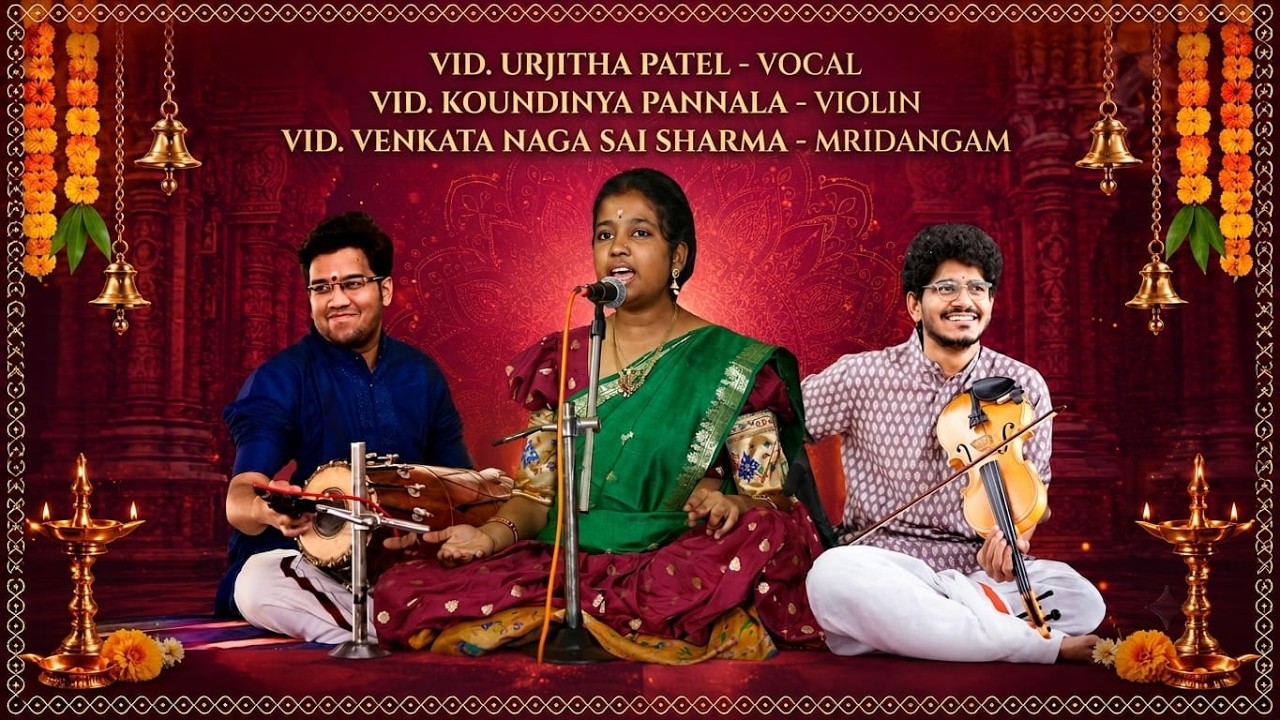 SHARADA CULTURAL TRUST 2nd MID-YEAR SERIES Day 2 VID. URJITHA PATEL - VOCAL Concert #music