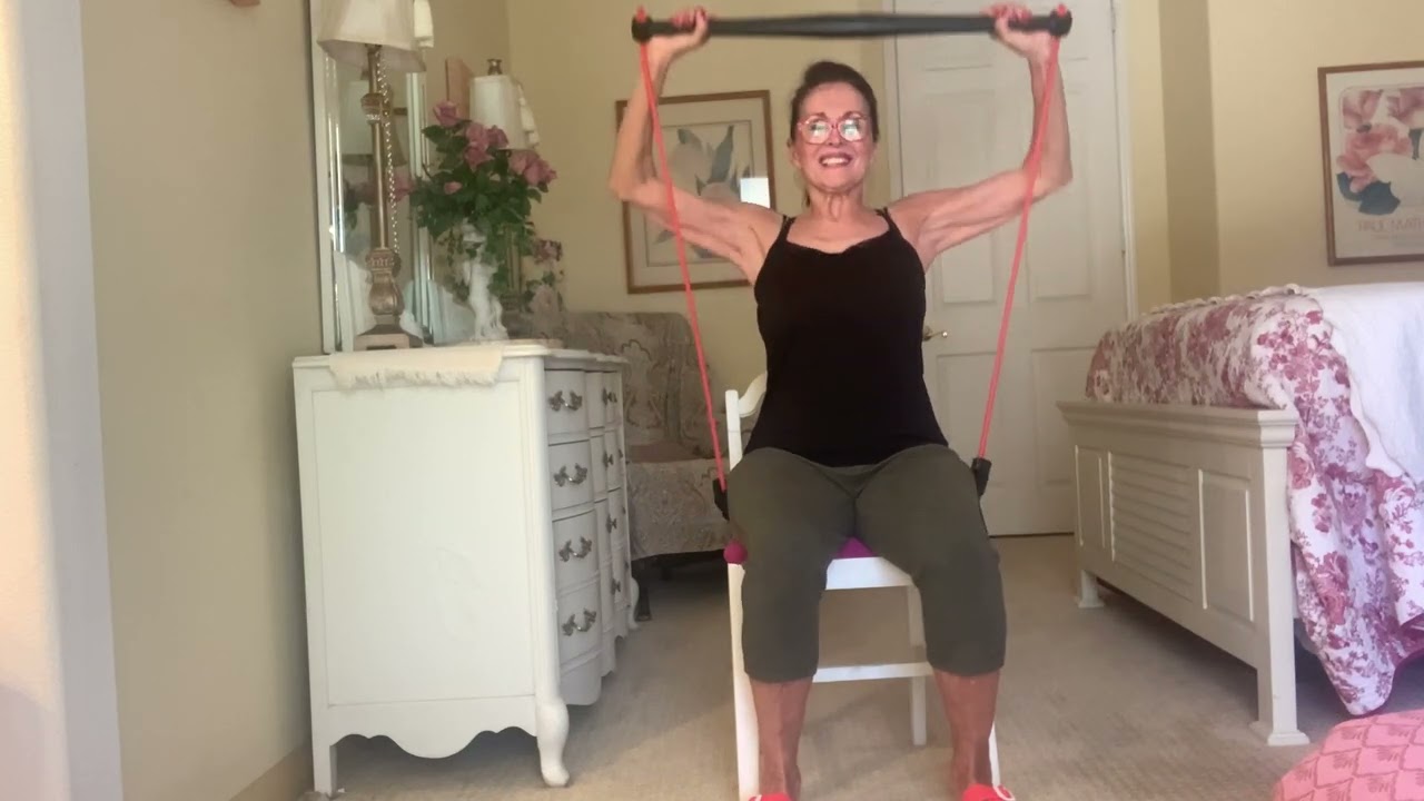 Loving my Marie Osmond upper body work out.