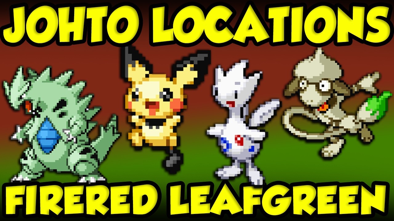 EVERY JOHTO POKEMON LOCATION FIRERED LEAFGREEN / How To Get All Johto Pokemon FRLG (Nintendo Switch)