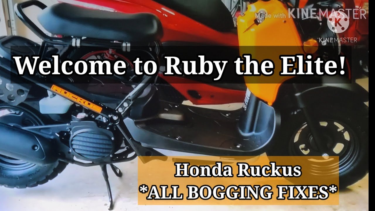 Honda Ruckus scooter **All bogging fixes including ECM data reset** | Ruby the Elite
