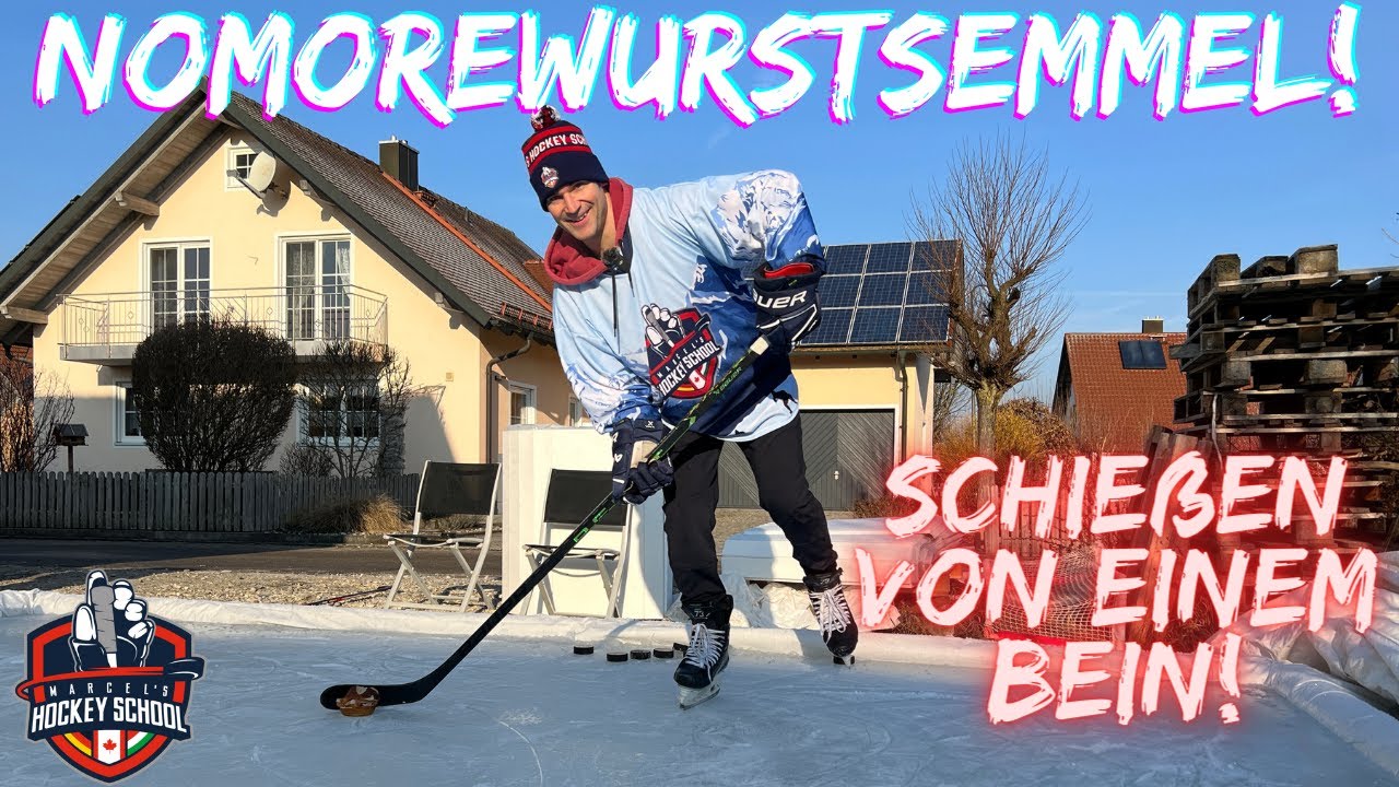 #Nomorewurstsemmel | Eishockey: Schießen von Einem Bein