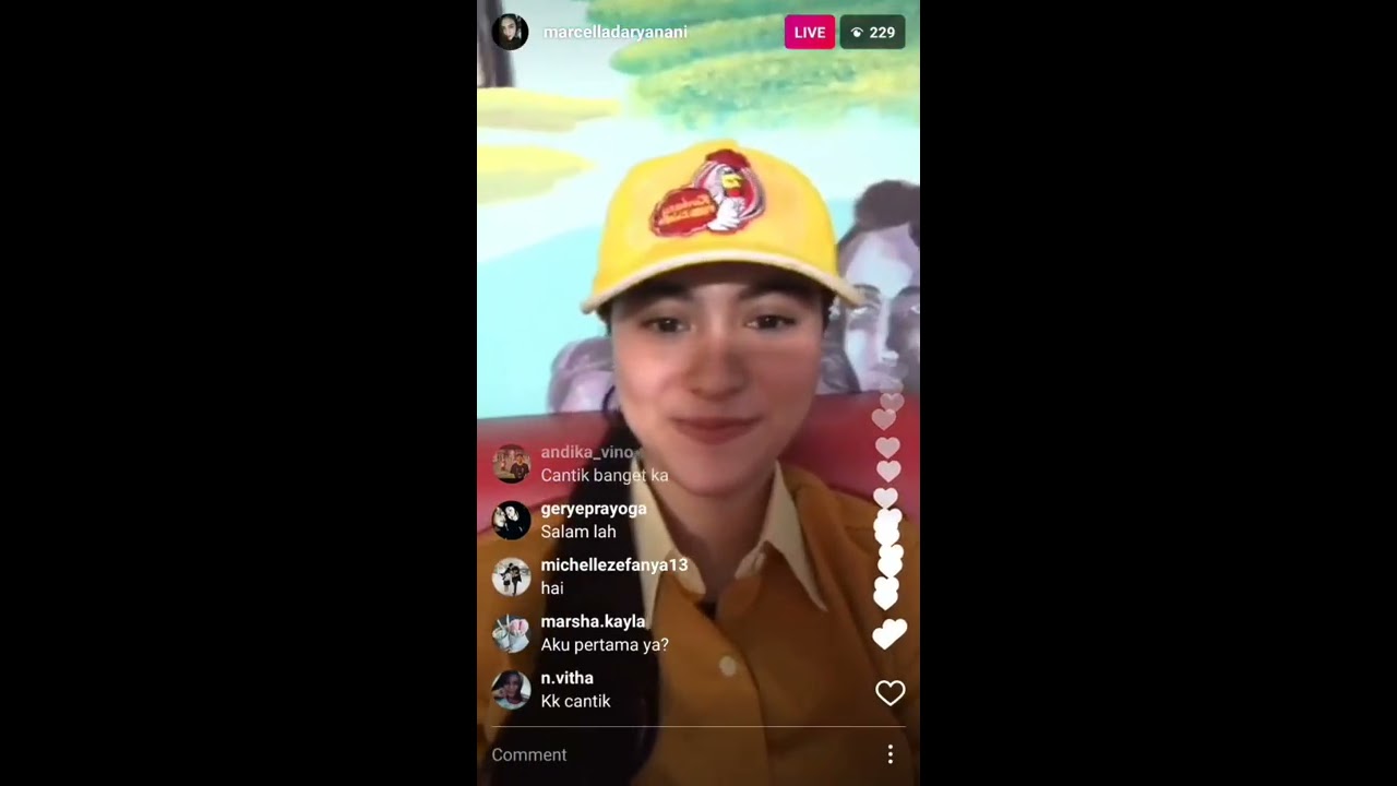 Live IG Marcella Daryanani (Kentary on set Anak Langit)