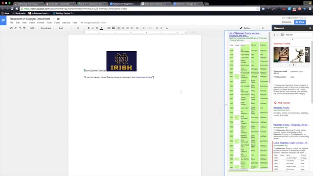 Google Drive: Research
