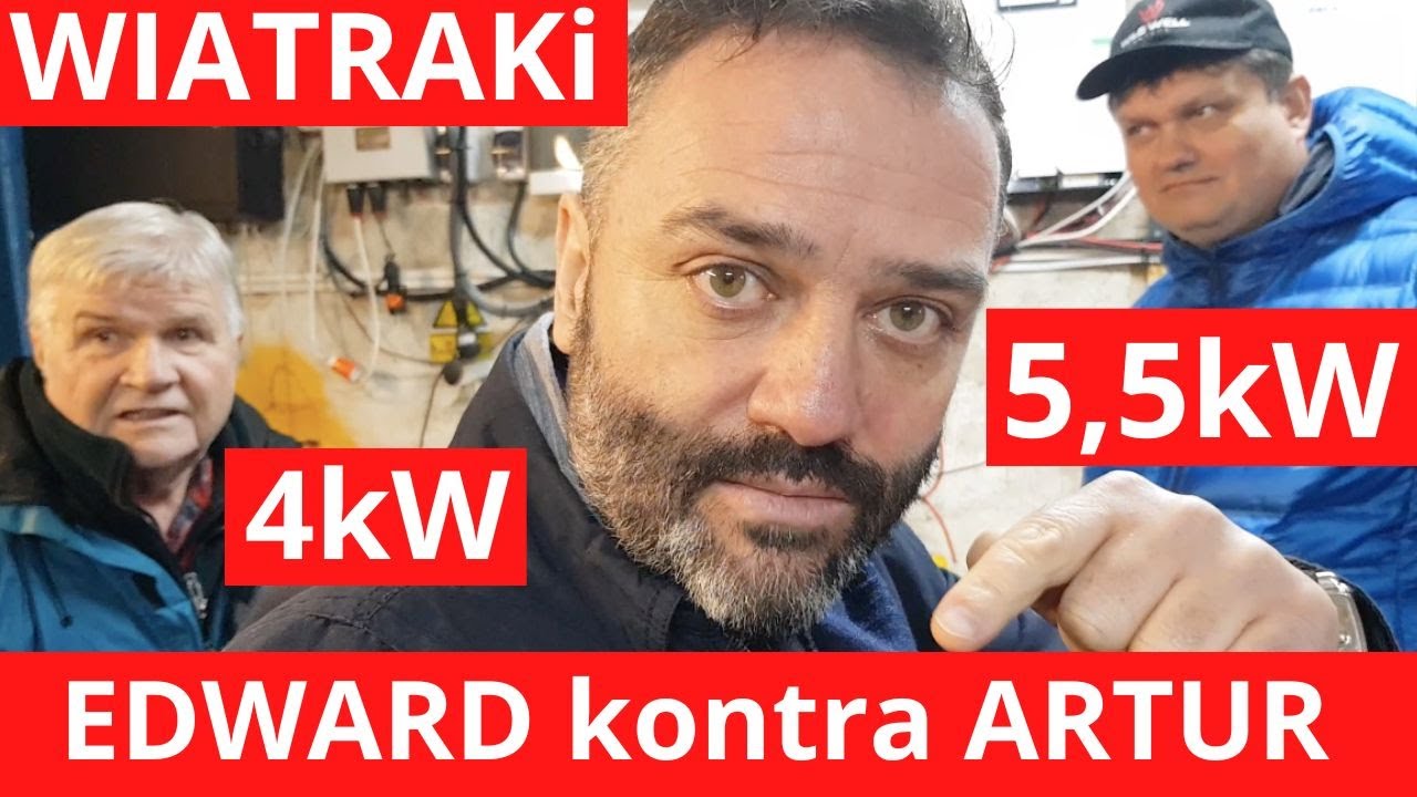 Energia off grid: wiatrak 5,5 kW kontra wiatrak Edwarda 4kW kto wygra. Dwa różne podejścia