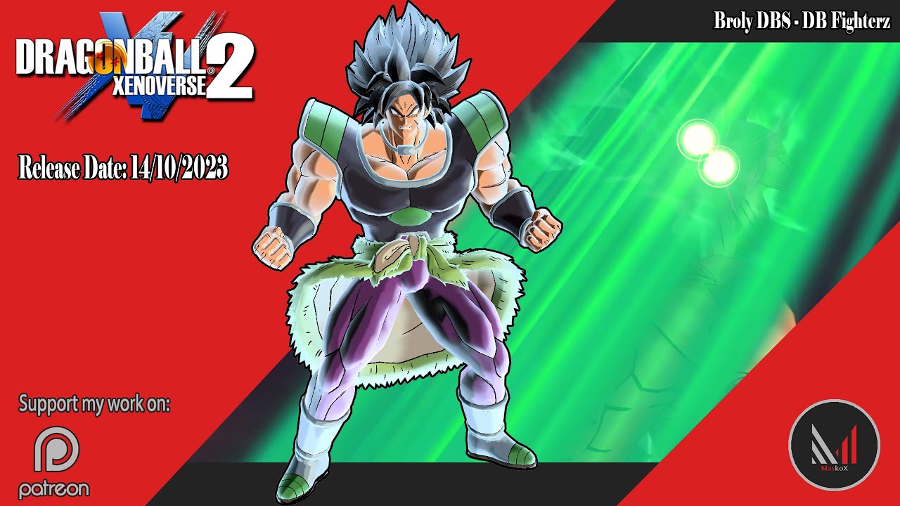 Dragon Ball Xenoverse 2 - Broly DBS (FighterZ) -In Xenoverse 2- (Showcase) MOD