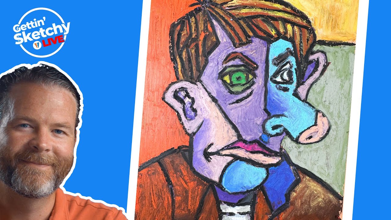 Picasso Portrait Drawing