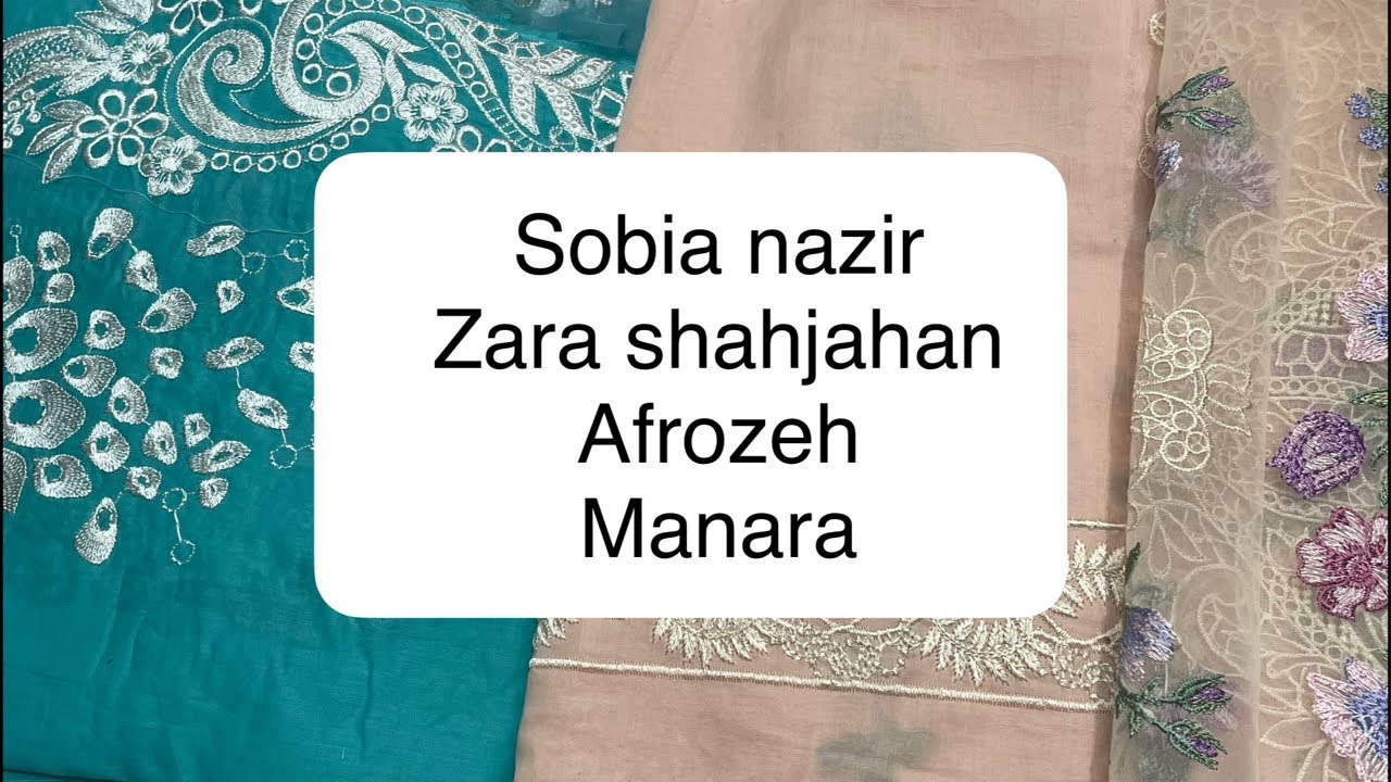 Sobia Nazir | zarah shahjahan |afrozeh| manara. ALL ORIGNAL BRANDS