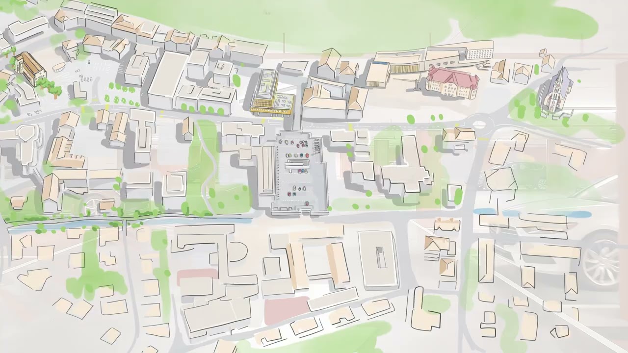 Neubau Marktplatz mit Mobilitätsdrehscheibe und Tiefgarage