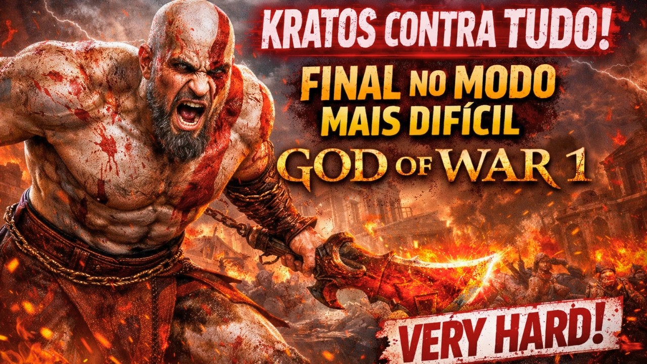 💣 CHEGOU A HORA! FINAL INSANO no VERY HARD | GOD OF WAR 1