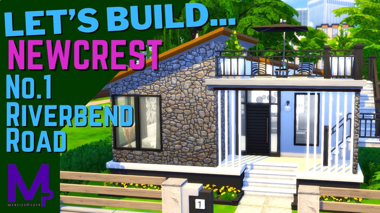 No.1 Riverbend Road | Building Newcrest | The Sims 4 | No CC