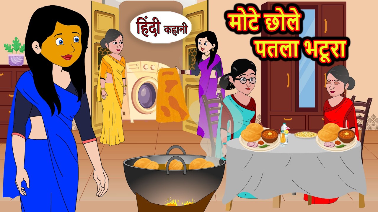 मोटे छोले पतला भटूरा | Bedtime Story | Stories in Hindi | Fairy Tales | Moral Stories | Funny