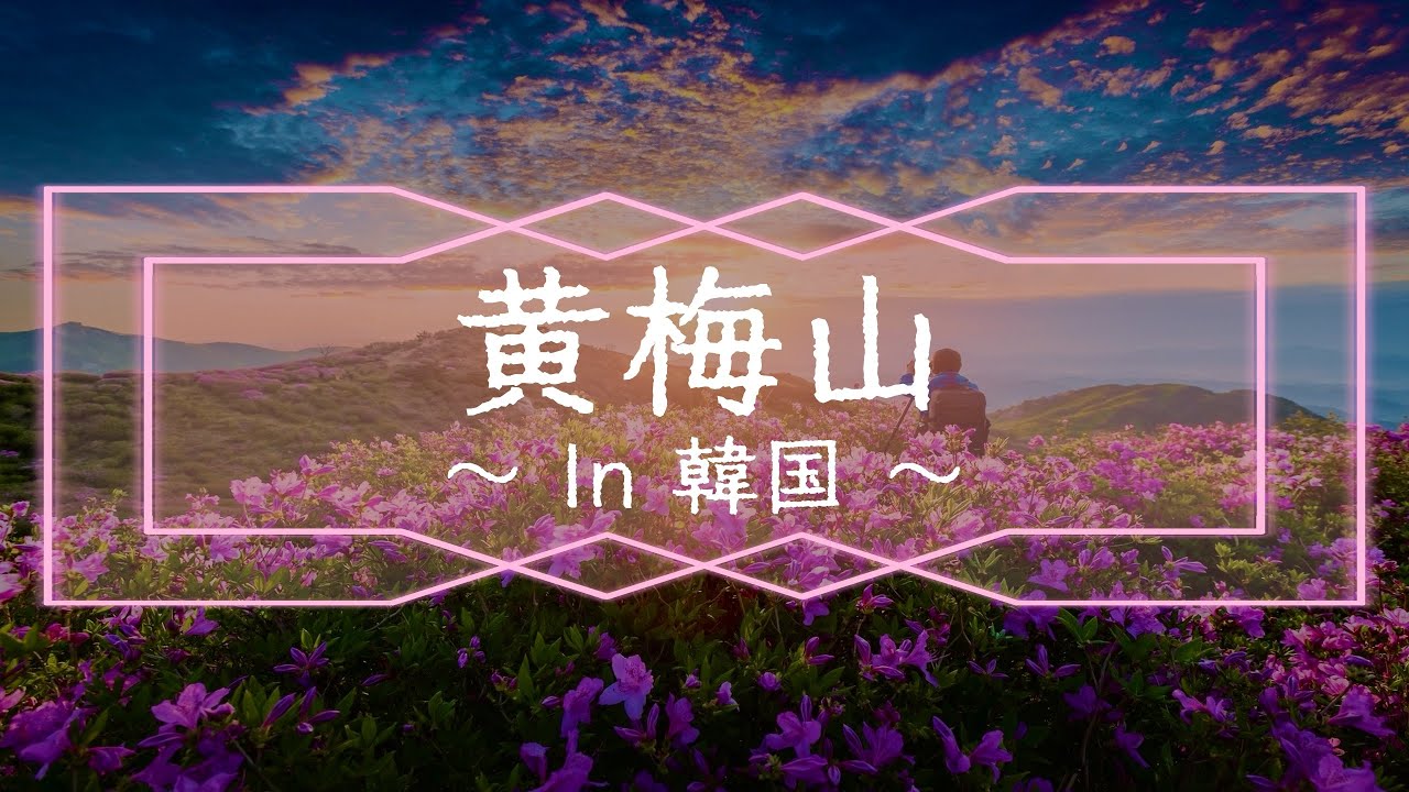 #週一絶景紹介　黄梅山(In韓国)
