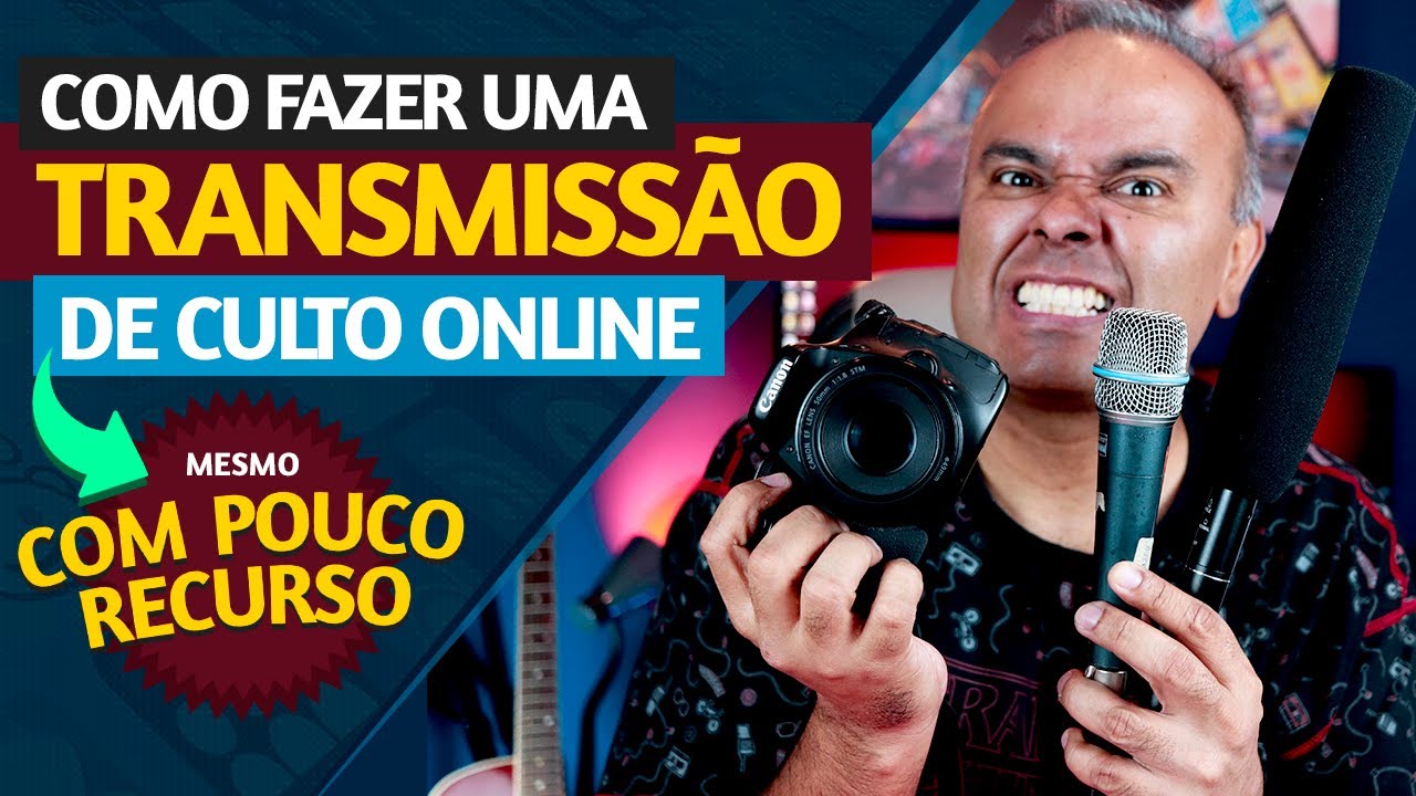 FA&Ccedil;A SUA TRANSMISS&Atilde;O DE CULTO ONLINE (descomplicado)