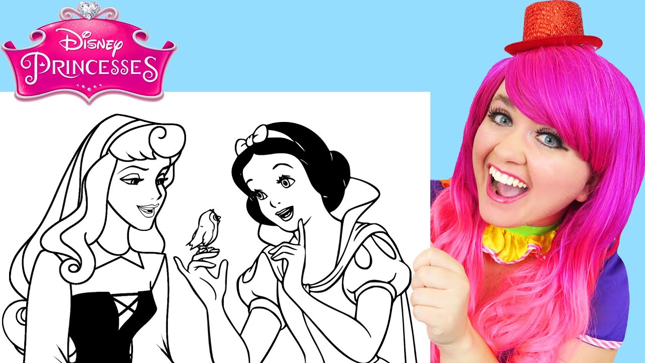 Coloring Snow White & Sleeping Beauty