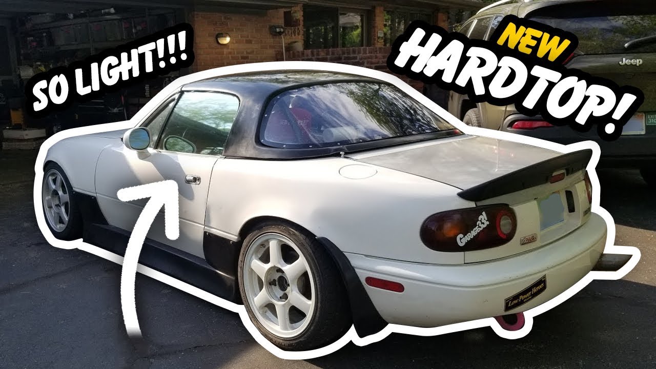 MIATA GETS A LIGHTWEIGHT HARDTOP!! // CCP Fabrication Top/Window Install (4K)