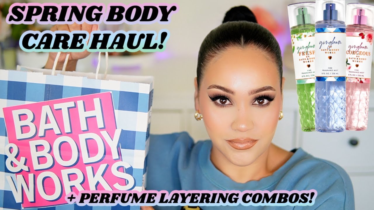 BATH & BODY WORKS SPRING BODYCARE HAUL 💐 | GINGHAM COLLECTION, WANDERLUST COLLECTION + MORE