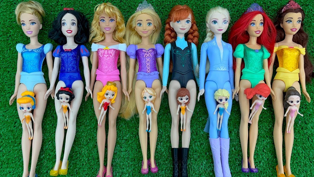 Cute Miniatures Disney Princess Frozen ELSA & Tinkerbell! #elsa #Nezha #shorts #satisfying #unboxing