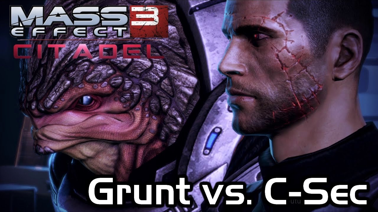 Mass Effect 3 - Citadel DLC - Grunt in trouble with C-Sec (Noodle House)
