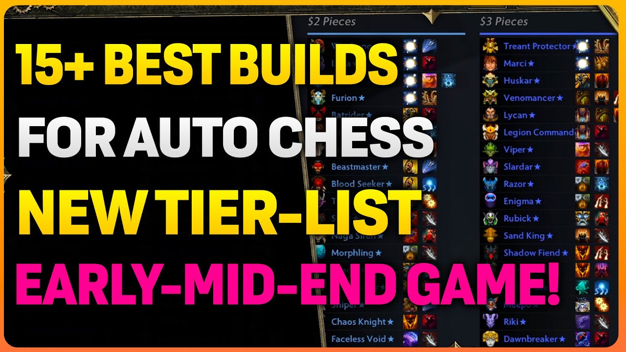 15+ BEST Builds Comps & Teams For Dota Auto Chess! | TIER-LIST Guide
