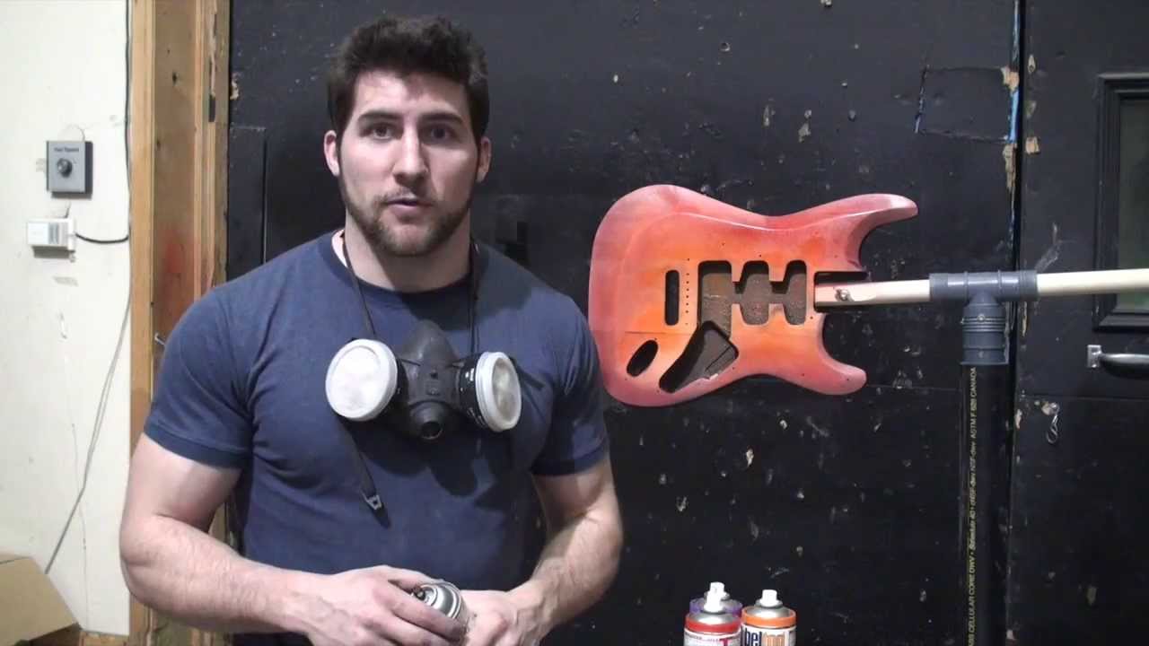 How to paint a sunburst with spray cans