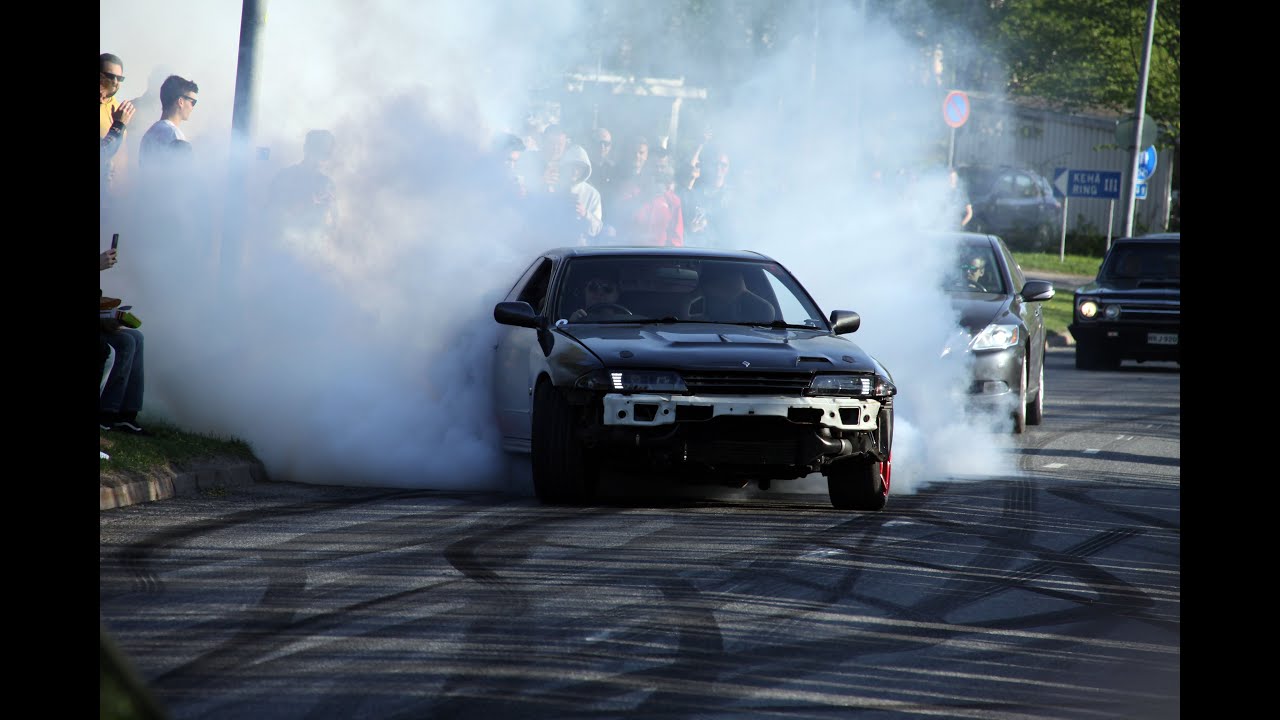 Vantaa Cruising Heureka 05/23 Part II - JDM, German and Swedish cars (PURE SOUND, AWESOME BURNOUTS)